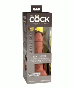 King Cock Elite 6 Inch Vibrating Silicone Dual Density Dong By Pipedream Products Anal Sex Toys