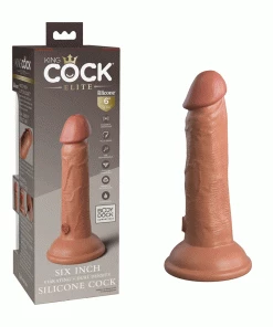 King Cock Elite 6 Inch Vibrating Silicone Dual Density Dong By Pipedream Products Anal Sex Toys