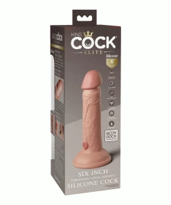 King Cock Elite 6 Inch Vibrating Silicone Dual Density Dong By Pipedream Products Anal Sex Toys