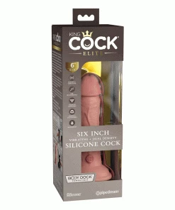 King Cock Elite 6 Inch Vibrating Silicone Dual Density Dong By Pipedream Products Anal Sex Toys