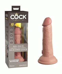 King Cock Elite 6 Inch Vibrating Silicone Dual Density Dong By Pipedream Products Anal Sex Toys