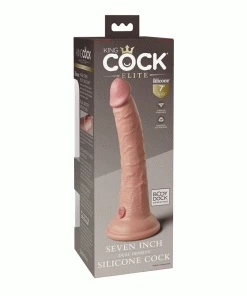 Anal Sex Toys King Cock Elite 7 Inch Dual Density Silicone Dildo By Pipedream Products