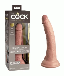 Anal Sex Toys King Cock Elite 7 Inch Dual Density Silicone Dildo By Pipedream Products