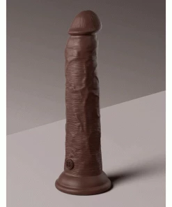 Pipedream Products King Cock Elite 9 Inch Dual Density Vibrating Silicone Dildo With Remote