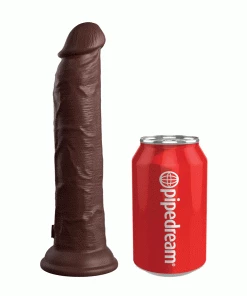 Pipedream Products King Cock Elite 9 Inch Dual Density Vibrating Silicone Dildo With Remote