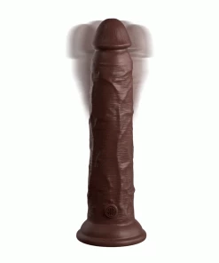 Pipedream Products King Cock Elite 9 Inch Dual Density Vibrating Silicone Dildo With Remote