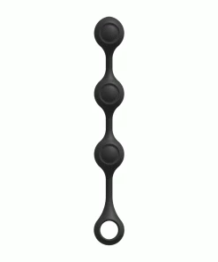 Doc Johnson Kink Anal Essentials 13.5 Inch Weighted Black Silicone Beaded Anal Balls Anal Sex Toys