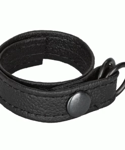 Leather Cinch Adjustable Cock Ring By Cal Exotics