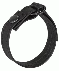Leather Cinch Adjustable Cock Ring By Cal Exotics
