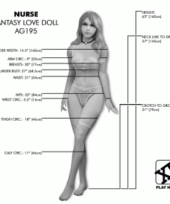 XR Brands Life Size Nurse Fantasy Sex & Love Doll