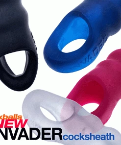 Sheaths & Sleeves Oxballs Invader Rippled Open-Ended Silicone Cock Sheath Extender