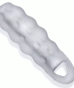 Sheaths & Sleeves Oxballs Invader Rippled Open-Ended Silicone Cock Sheath Extender