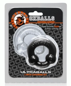Oxballs Ultraballs Dual Beaded Stretchy Cock Ring Set For Men