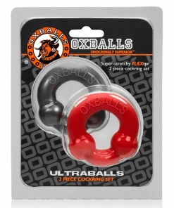 Oxballs Ultraballs Dual Beaded Stretchy Cock Ring Set For Men