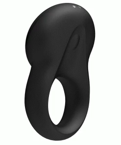 Cock Rings Satisfyer Signet Black Silicone Vibrating Cock Ring With App Control