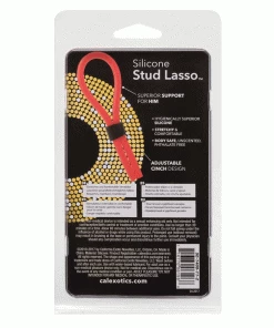 Silicone Stud Red Lasso Cock Ring By Cal Exotics