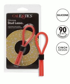Silicone Stud Red Lasso Cock Ring By Cal Exotics
