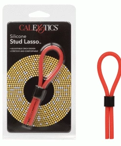 Silicone Stud Red Lasso Cock Ring By Cal Exotics