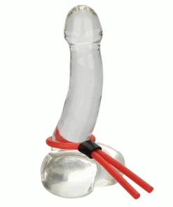 Silicone Stud Red Lasso Cock Ring By Cal Exotics