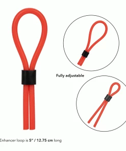 Silicone Stud Red Lasso Cock Ring By Cal Exotics