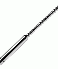 6.5 Inch Stainless Steel Vibrating Beaded Urethral Sound By Master Series Urethral Sounds & Penis Plugs