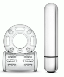 Stay Hard 10 Function Clear Vibrating Bull Cock Ring By Blush Novelties