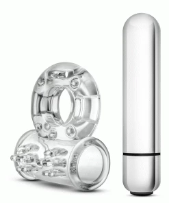 Stay Hard 10 Function Clear Vibrating Bull Cock Ring By Blush Novelties