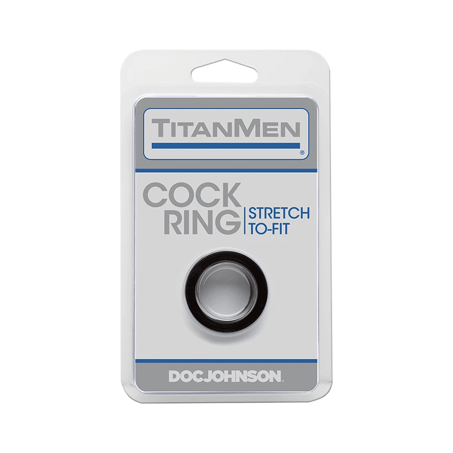 Titanmen Thick Stretch-to-Fit Cock Ring By Doc Johnson 9 Titanmen Thick Stretch-to-Fit Cock Ring By Doc Johnson