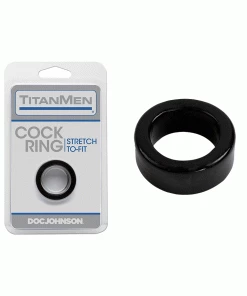 Titanmen Thick Stretch-to-Fit Cock Ring By Doc Johnson 13 Titanmen Thick Stretch-to-Fit Cock Ring By Doc Johnson