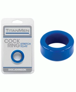 Titanmen Thick Stretch-to-Fit Cock Ring By Doc Johnson
