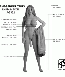 Transgender Terry Fantasy Life Size Sex Doll By XR Brands Vibrating Pocket Pussy Toys