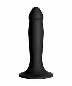 Anal Sex Toys Vac-U-Lock 6.5 Inch Black Silicone Dildo By Doc Johnson
