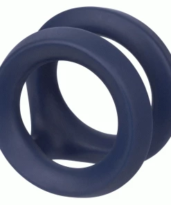 Cock Rings Viceroy Dual Ring Blue Silicone Cock Ring By Cal Exotics