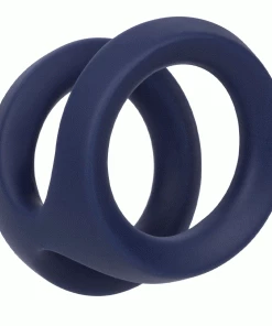 Cock Rings Viceroy Dual Ring Blue Silicone Cock Ring By Cal Exotics