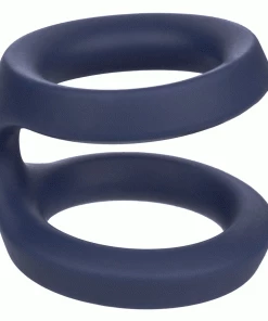 Cock Rings Viceroy Dual Ring Blue Silicone Cock Ring By Cal Exotics