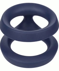 Cock Rings Viceroy Dual Ring Blue Silicone Cock Ring By Cal Exotics