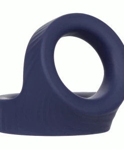 Viceroy Max Dual Ring Blue Silicone Cock And Ball Ring By Cal Exotics Cock Rings
