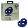 Viceroy Max Dual Ring Blue Silicone Cock And Ball Ring By Cal Exotics Cock Rings