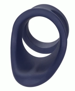 Viceroy Perineum Dual Ring Blue Silicone Cock Ring By Cal Exotics