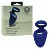 Viceroy Perineum Dual Ring Blue Silicone Cock Ring By Cal Exotics