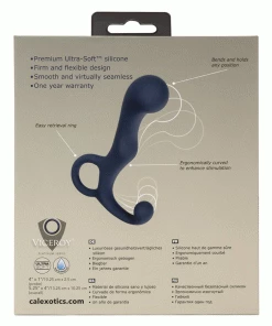 Prostate Massagers Viceroy Platinum Series Agility Blue Silicone Anal Probe By Cal Exotics
