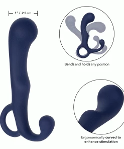 Prostate Massagers Viceroy Platinum Series Agility Blue Silicone Anal Probe By Cal Exotics