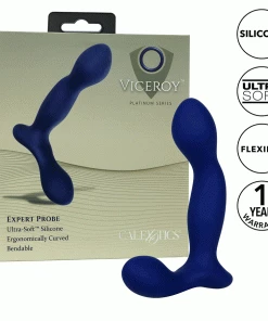 Viceroy Platinum Series Expert Blue Silicone Anal Probe By Cal Exotics