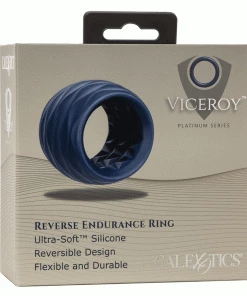 Viceroy Reverse Endurance Ring Blue Silicone Cock Ring By Cal Exotics Cock Rings