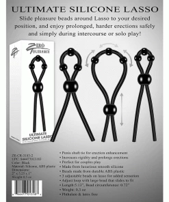 Zero Tolerance Ultimate Silicone Lasso With Adjustable Pleasure Beads