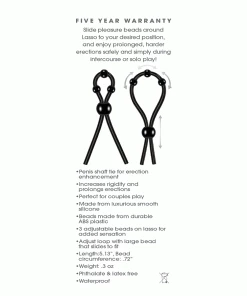 Zero Tolerance Ultimate Silicone Lasso With Adjustable Pleasure Beads