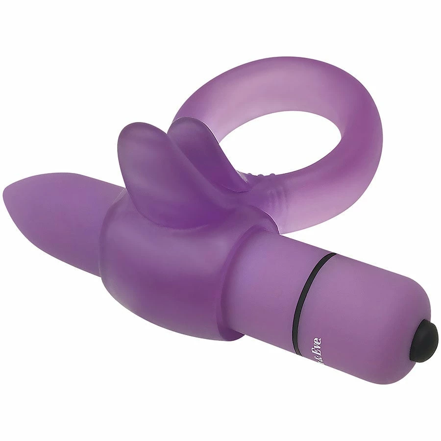 Adam & Eve Adam And Eve Purple Vibrating Clitoral Tongue Ring Cock Rings 4 Adam & Eve Adam And Eve Purple Vibrating Clitoral Tongue Ring Cock Rings