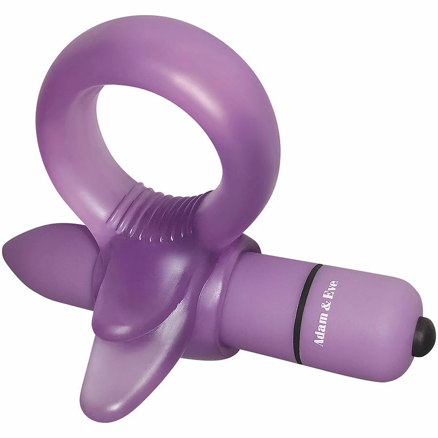 Adam & Eve Adam And Eve Purple Vibrating Clitoral Tongue Ring Cock Rings 6 Adam & Eve Adam And Eve Purple Vibrating Clitoral Tongue Ring Cock Rings
