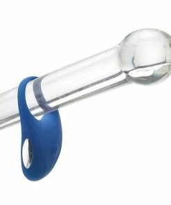 Adam & Eve Adam And Eve Vibrating Cock Ring Blue Silicone Couples Rechargeable Sex Toy