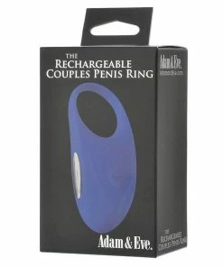 Adam & Eve Adam And Eve Vibrating Cock Ring Blue Silicone Couples Rechargeable Sex Toy